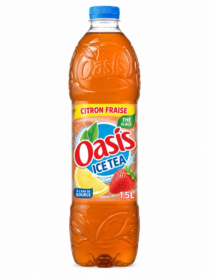 Oasis Ice Tea Citron Fraise — Bouteille 1,5 L