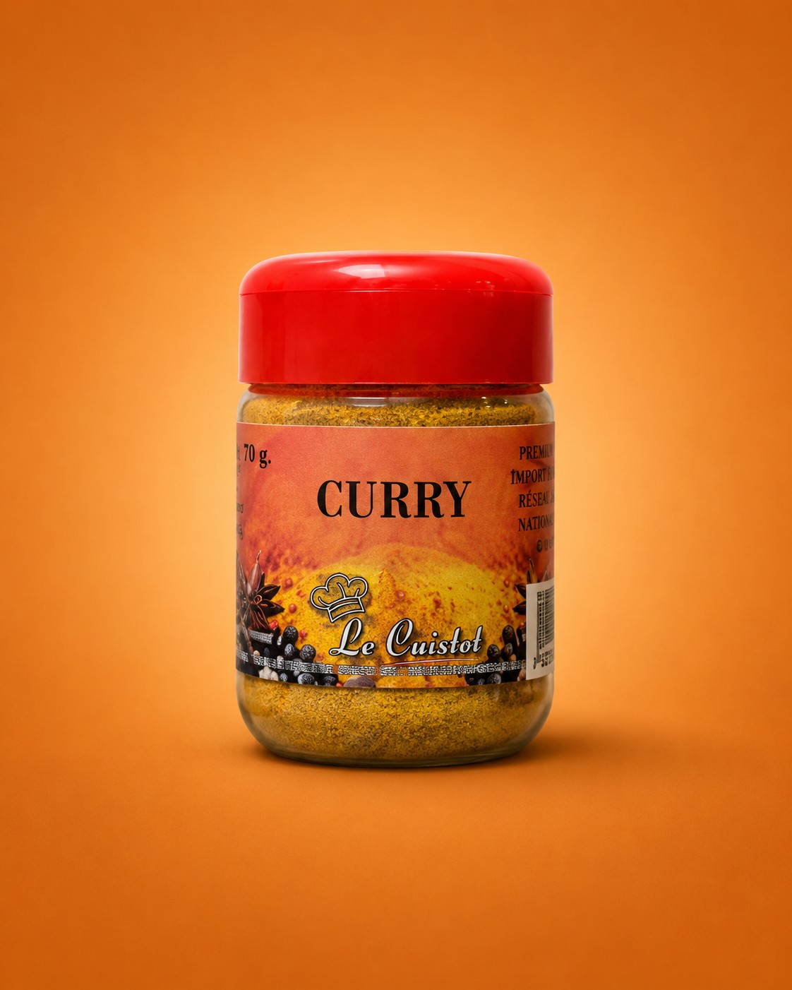 Le Cuistot Curry Moulu — Bocal plastique prêt à l'emploi