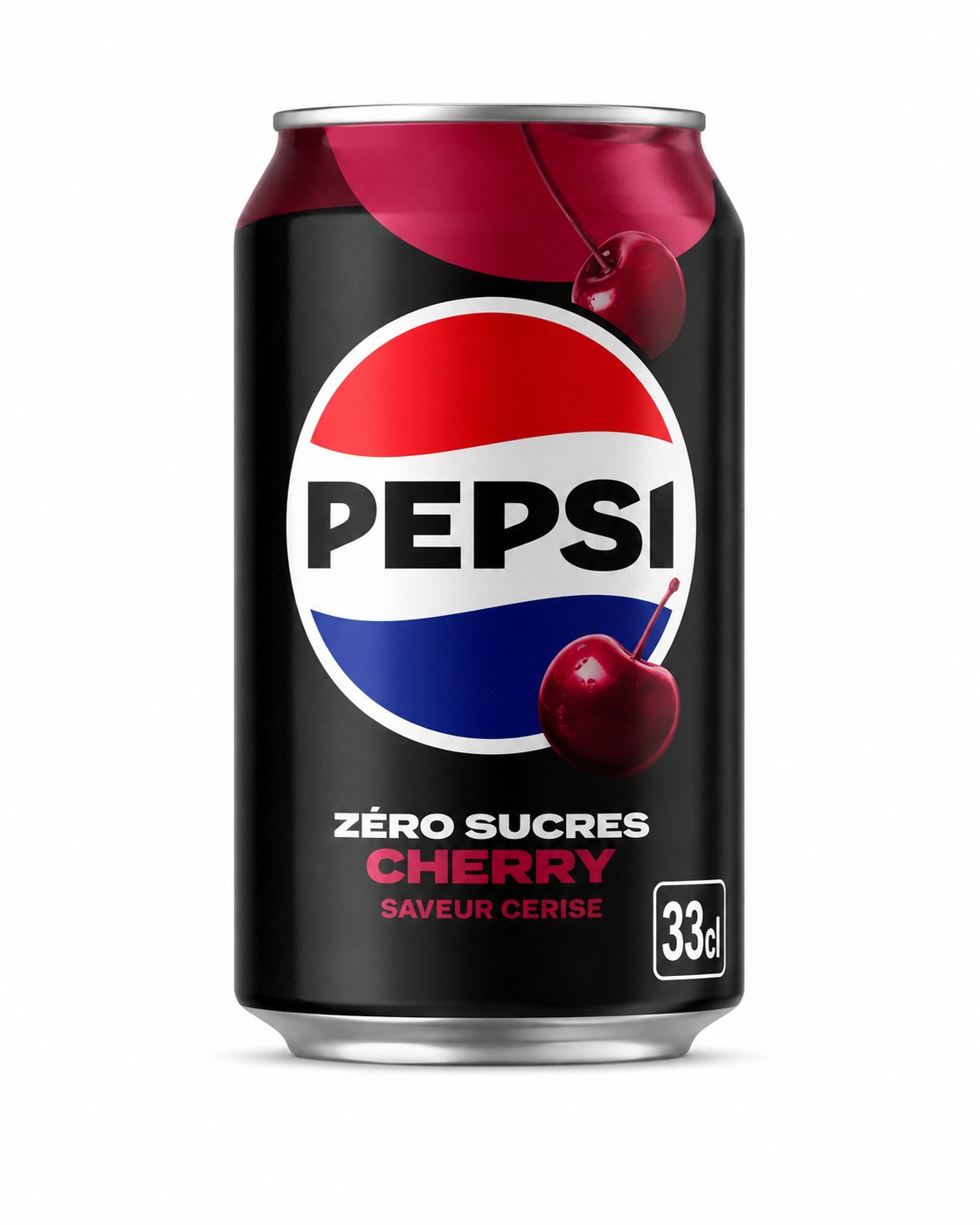 Pepsi Cherry Zéro Sucres — Canette 33 cl