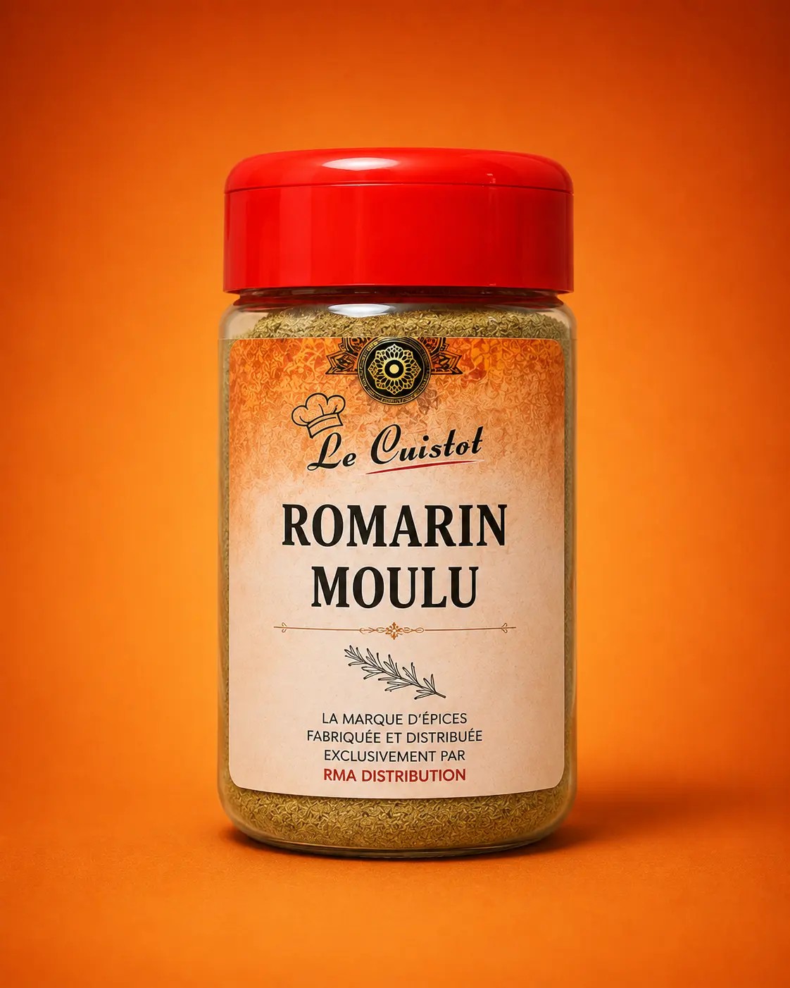 Le Cuistot Romarin Moulu — Bocal plastique prêt à l'emploi