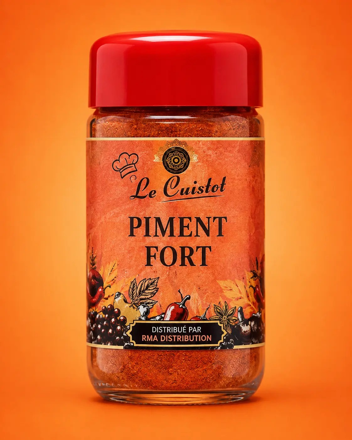 Le Cuistot Piment Fort — Bocal plastique prêt à l'emploi