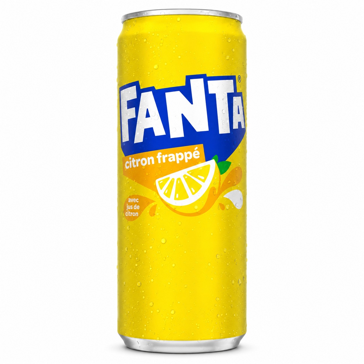 Fanta Citron Frappé — Canette 33 cl slim