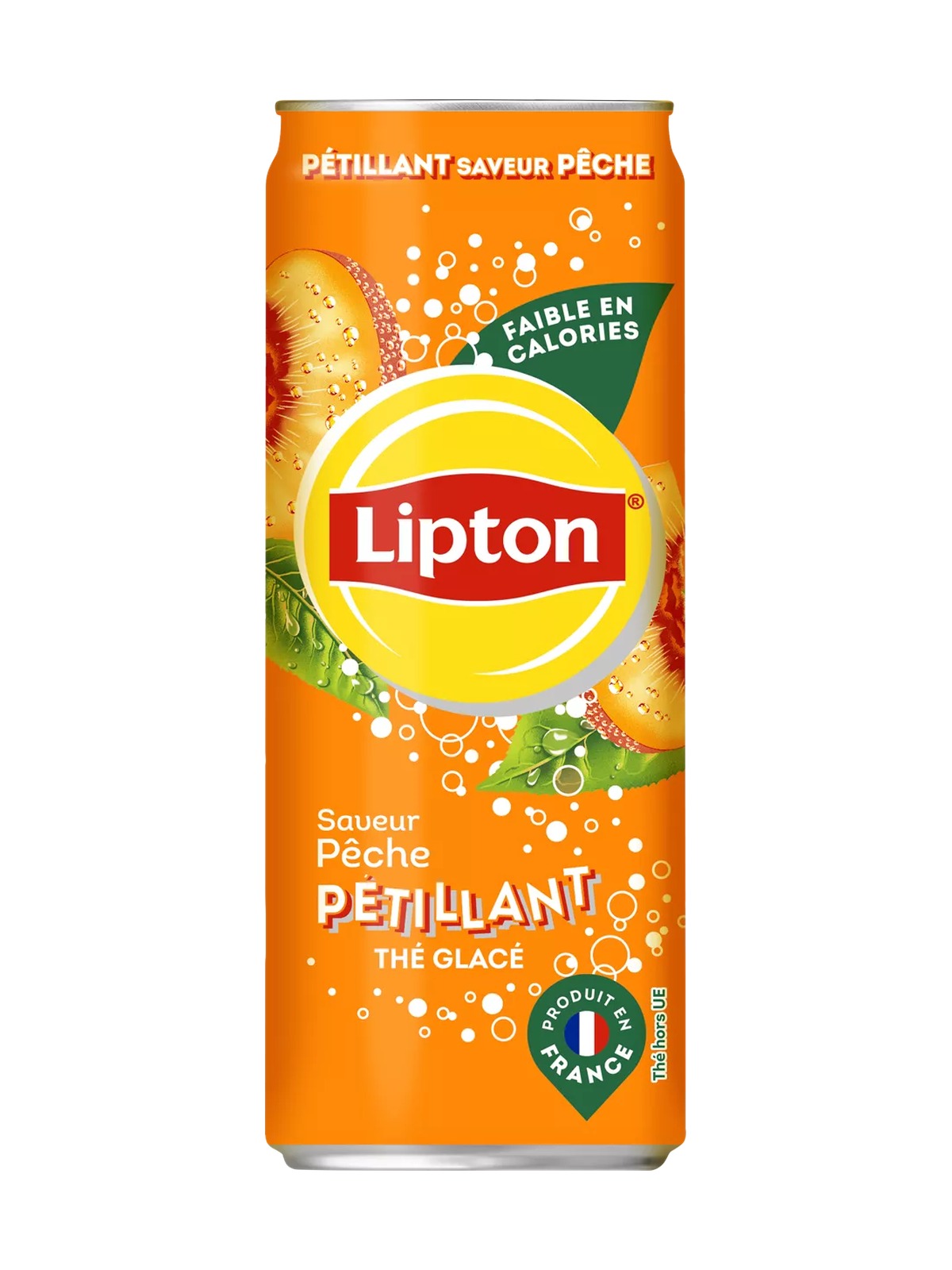 Lipton Ice Tea Pêche Pétillant — Canette 33 cl