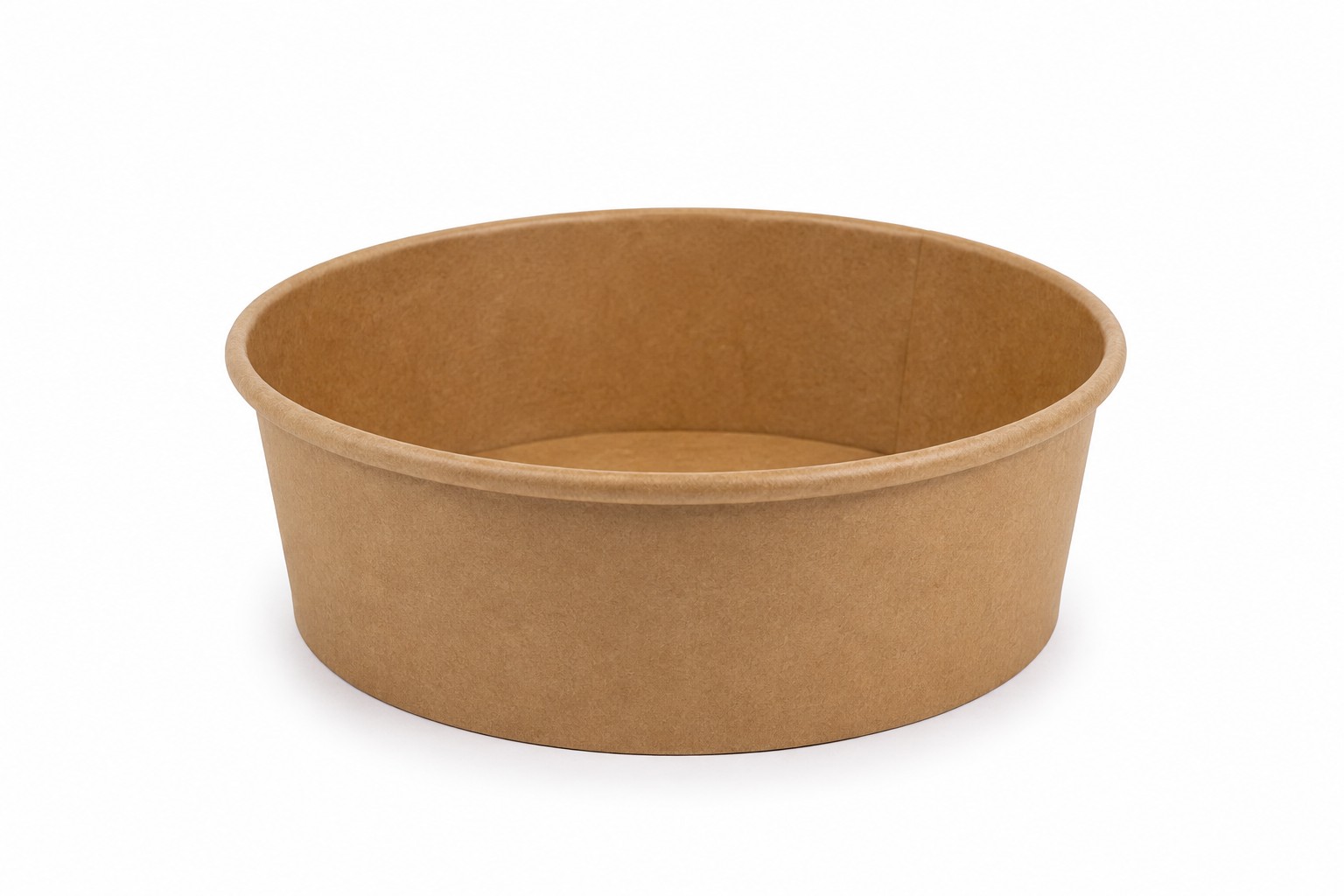 Saladiers kraft & couvercles — Vue de face
