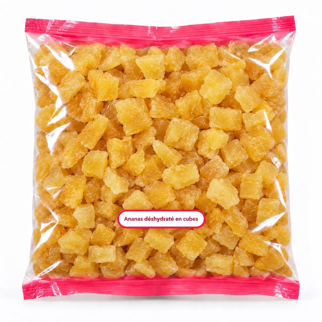 Ananas déshydraté — Déshydraté en cubes