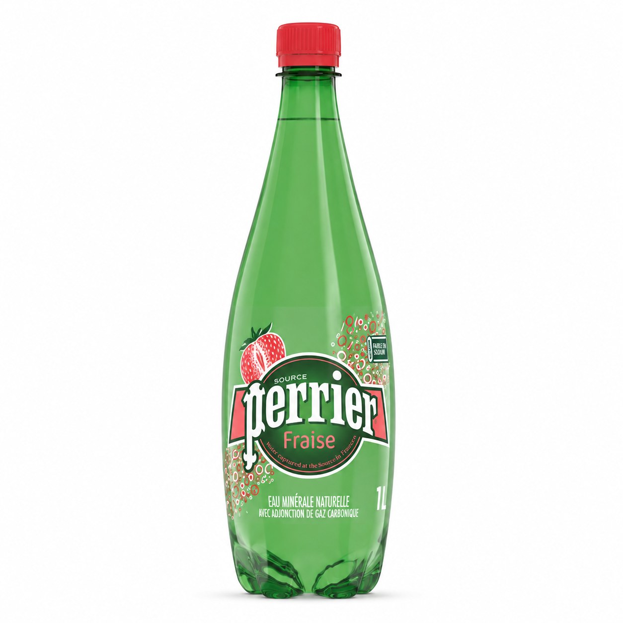 Perrier Fraise — Bouteille plastique 1 L