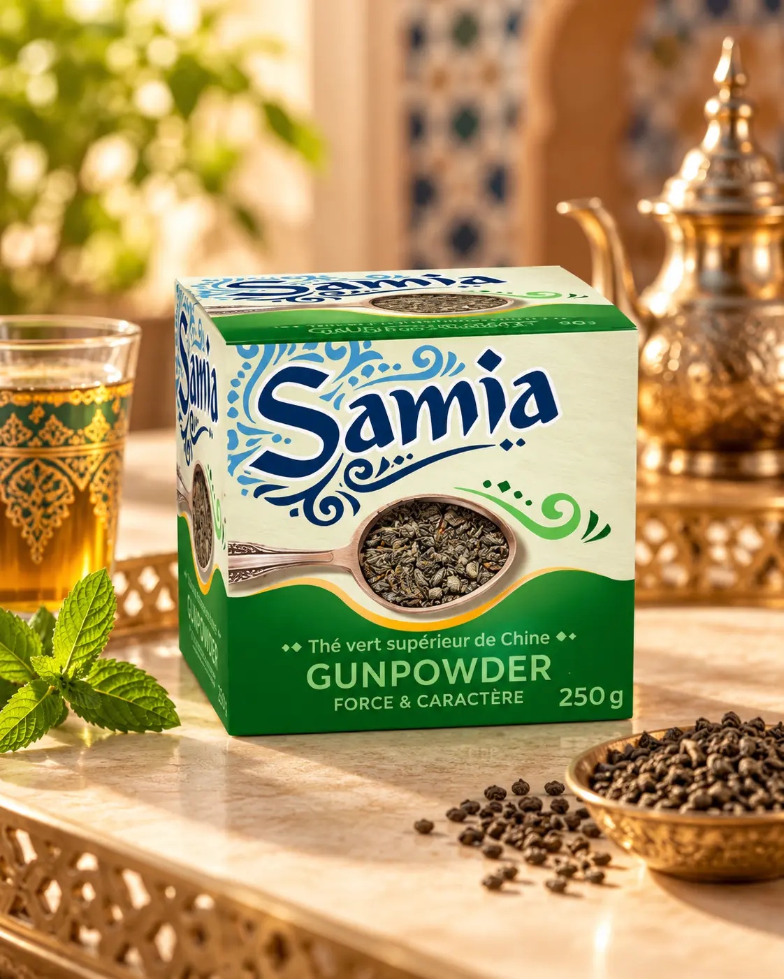 Thés Samia — Gunpowder & Chunmee-Chaâra — Samia Gunpowder — 250 g