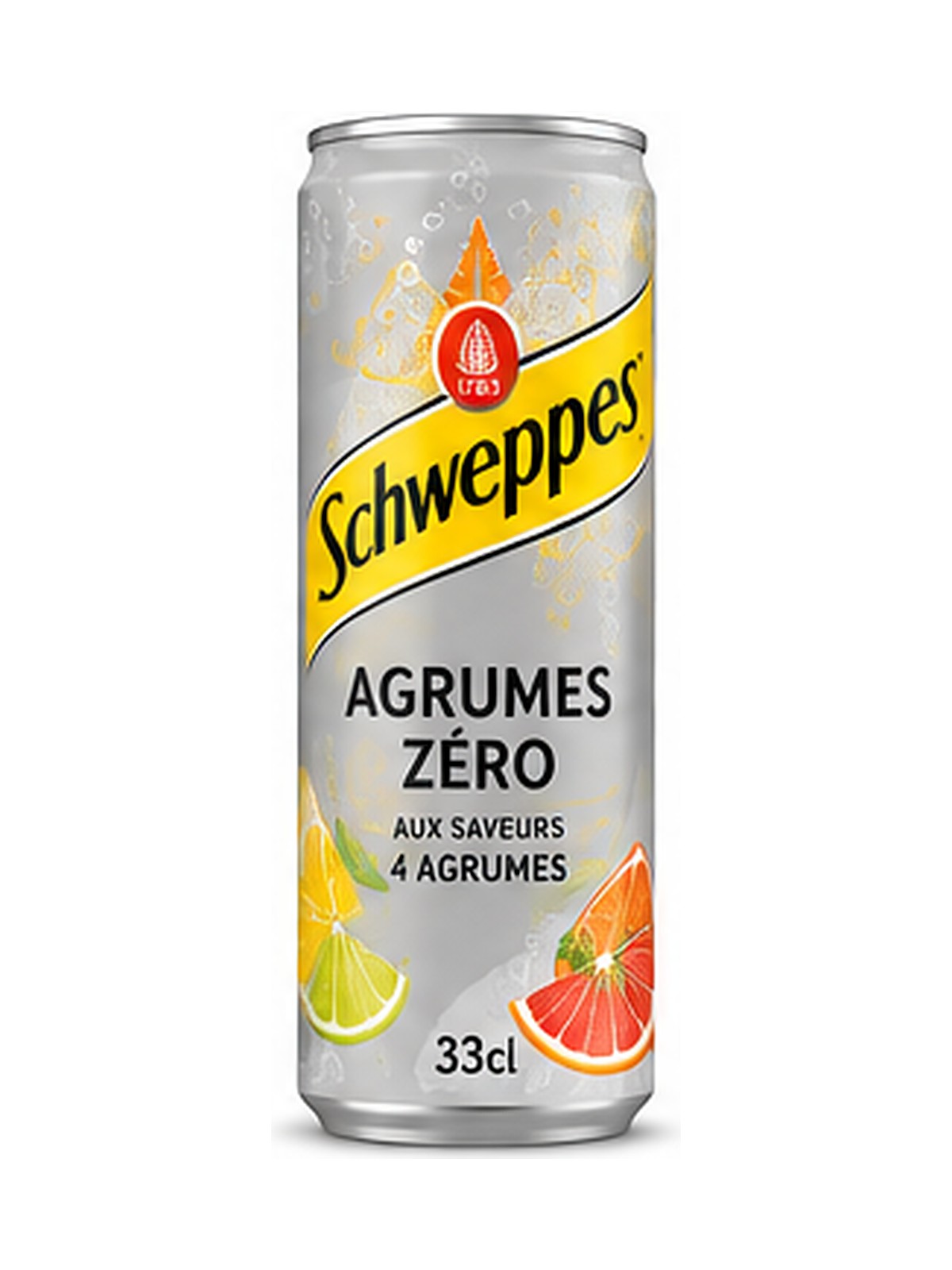 Schweppes Agrumes Zéro — Canette 33 cl