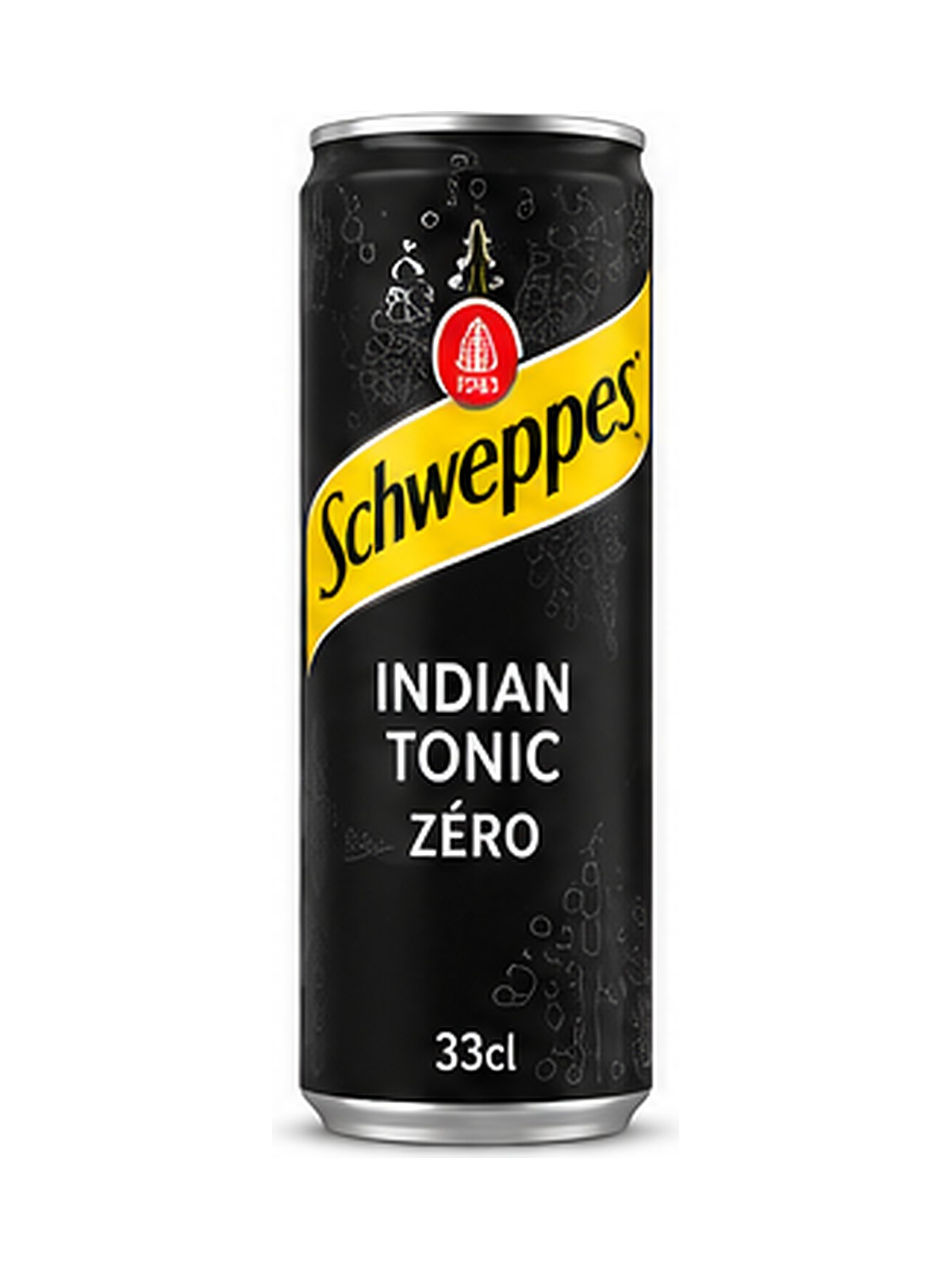 Schweppes Indian Tonic Zéro — Canette 33 cl