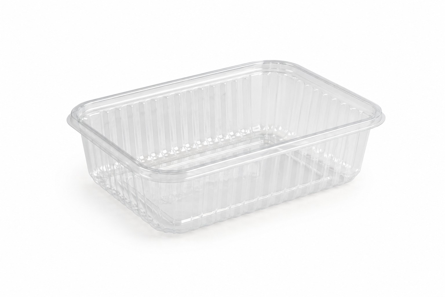 Barquettes plastique transparentes — Vue de face