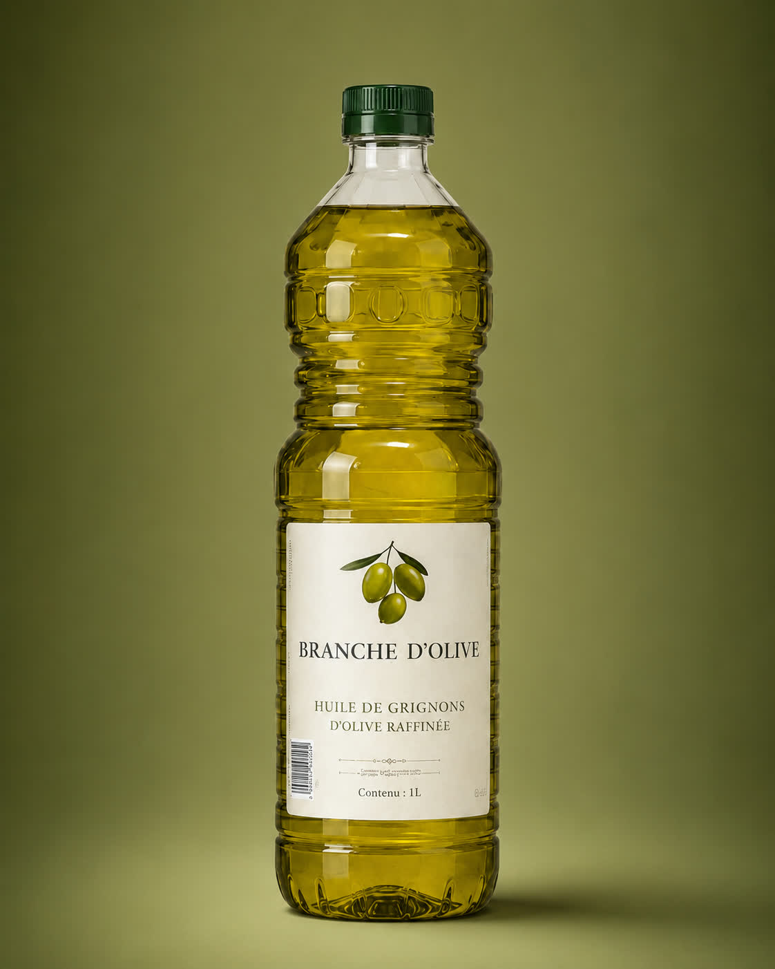 Huile d'Olive Raffinée Branche d'Olive — Bouteille plastique 1 L