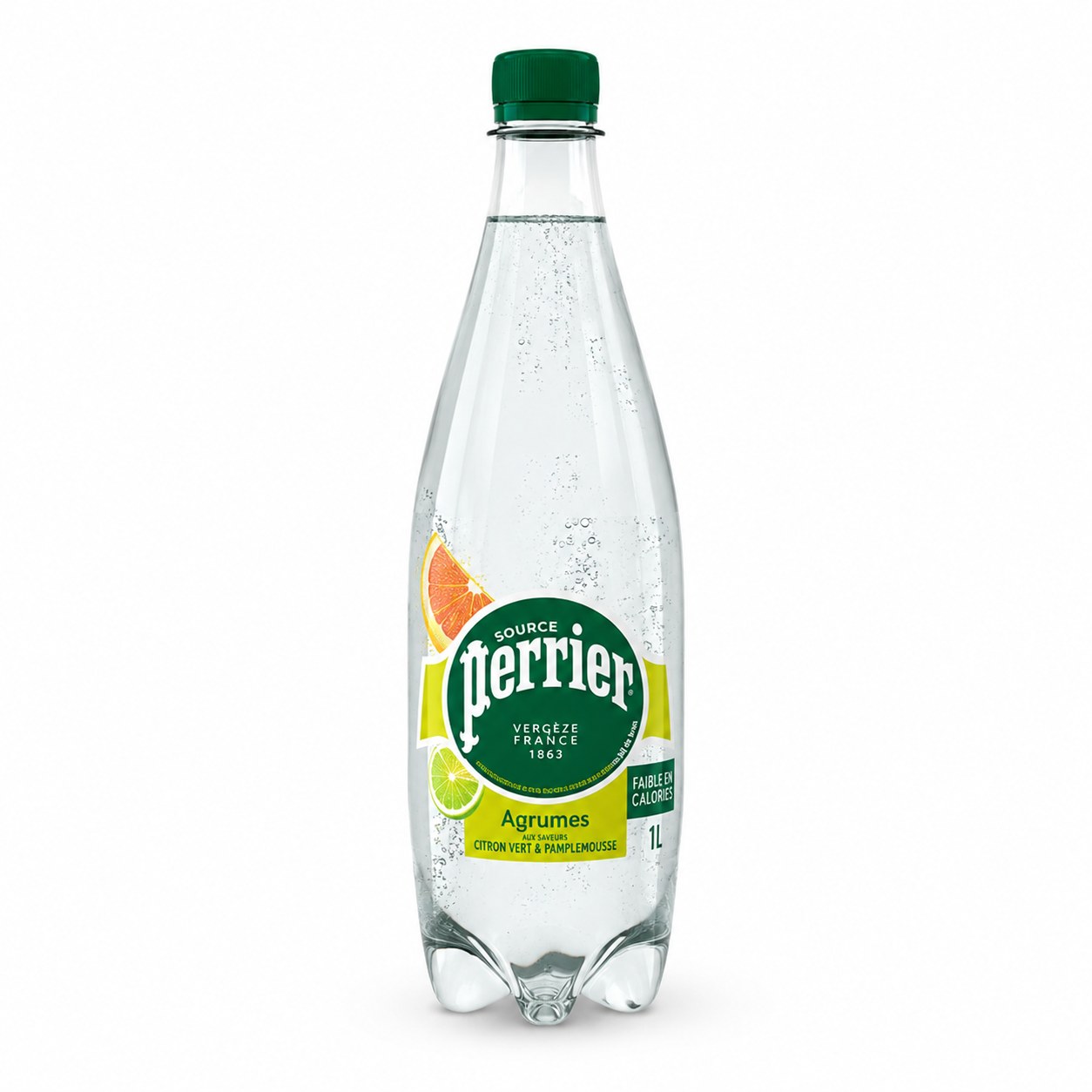 Perrier Agrumes Citron Vert & Pamplemousse — Bouteille plastique 1 L