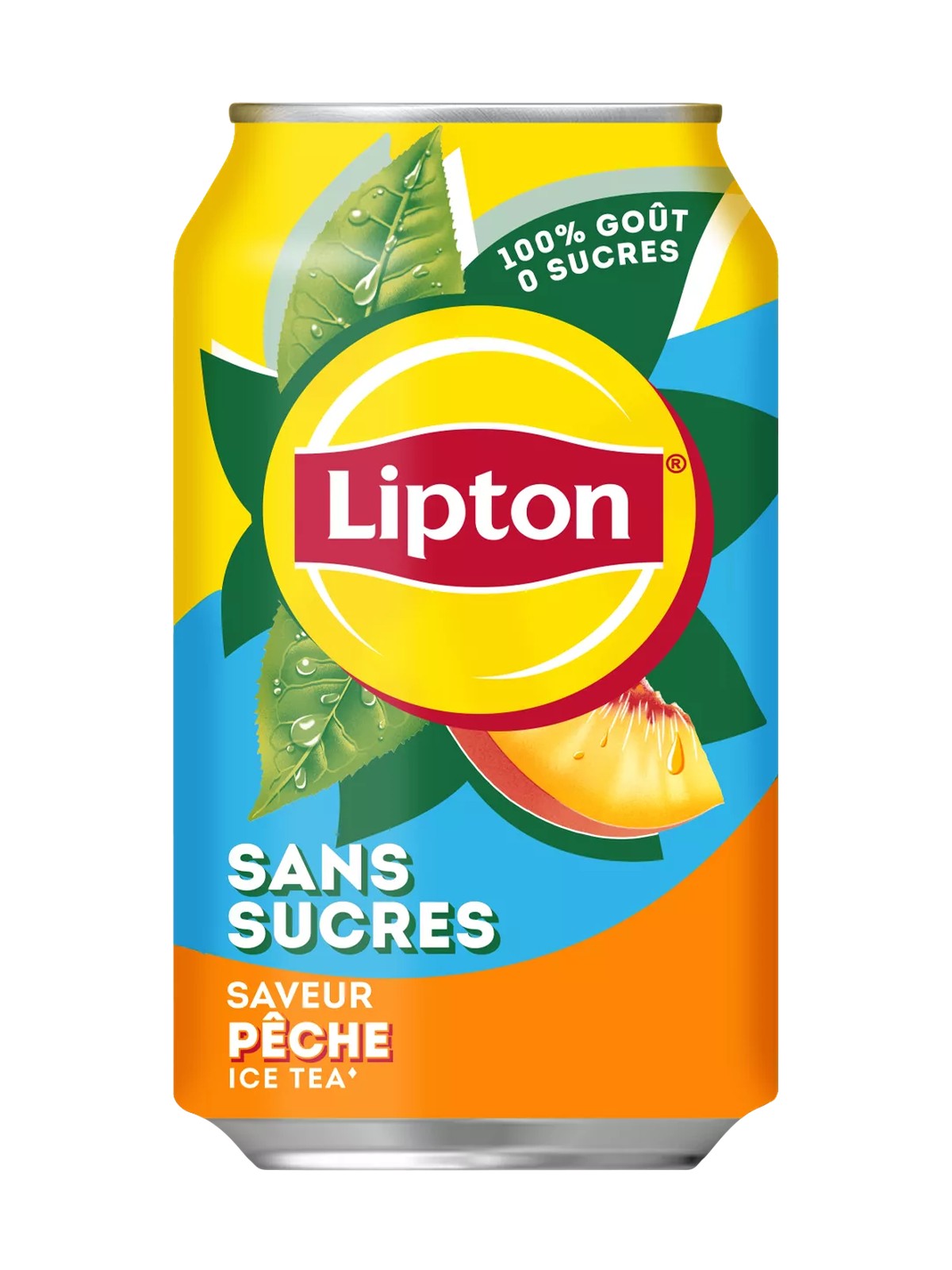 Lipton Ice Tea Pêche Sans Sucres — Canette 33 cl