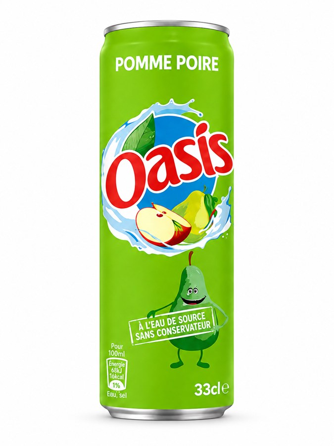 Oasis Pomme Poire — Canette 33 cl