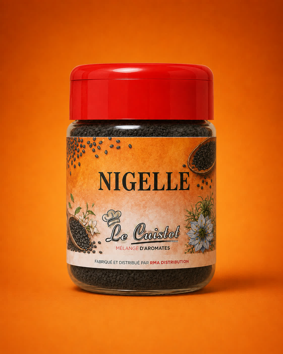 Le Cuistot Nigelle — Bocal plastique prêt à l'emploi