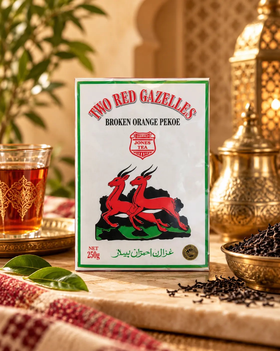 Thé Two Red Gazelles — Broken Orange Pekoe — Two Red Gazelles Broken Orange Pekoe — 250 g