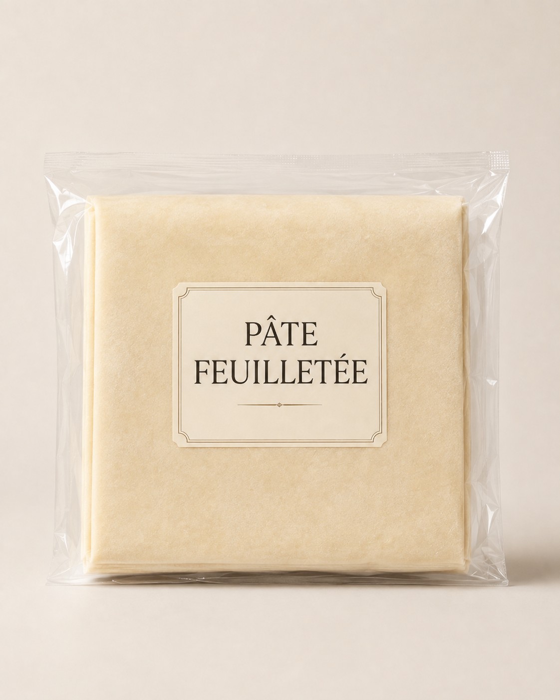 Pâte feuilletée — Vue de face