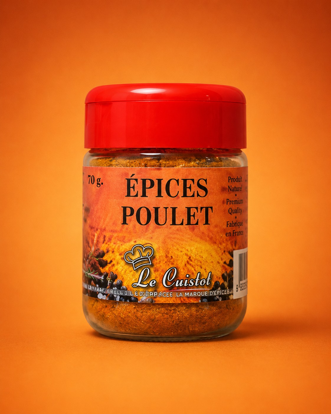 Le Cuistot Épices Poulet — Bocal plastique prêt à l'emploi