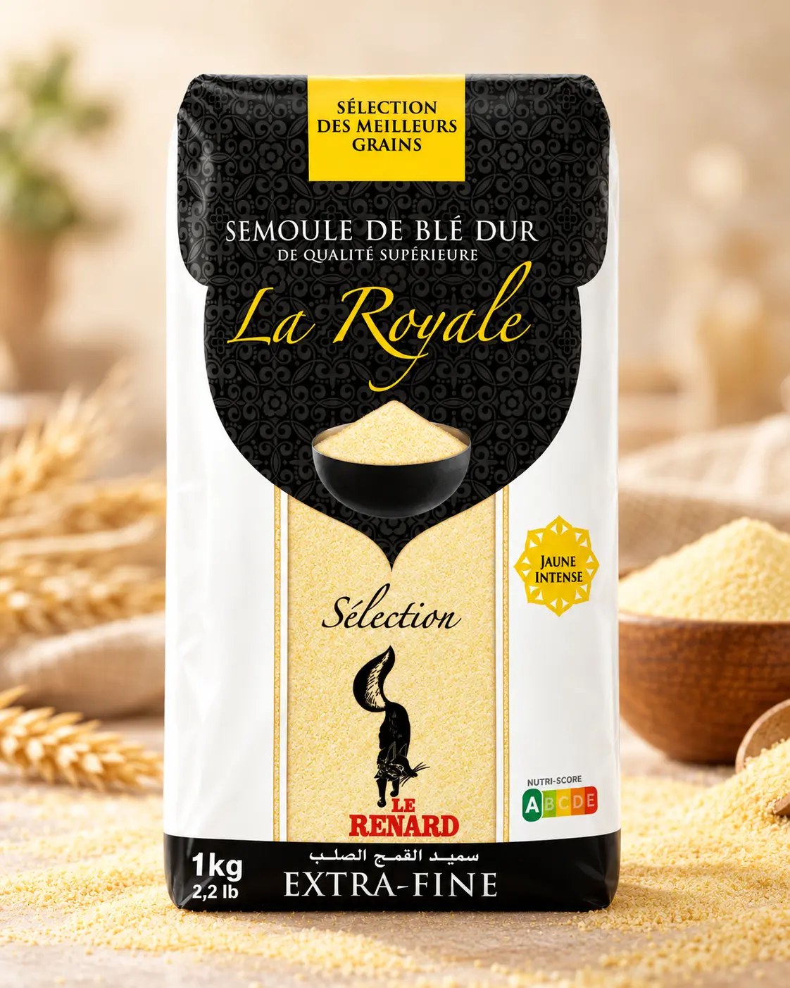 Semoules Le Renard Sélection — La Royale & La Complète — La Royale extra-fine — 1 kg