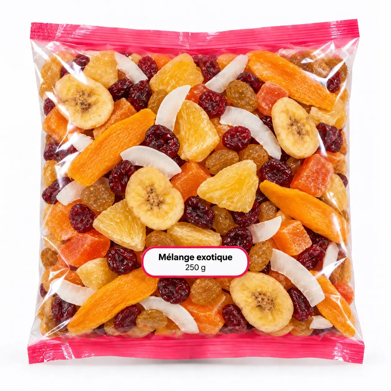 Mélanges de fruits secs — Mélange exotique — 250 g