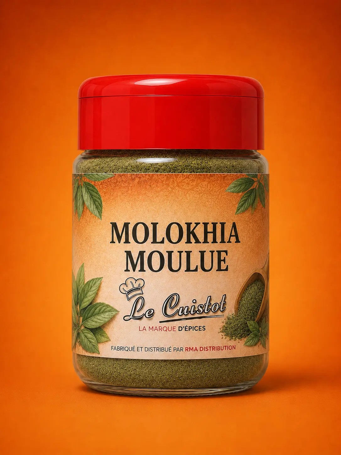 Le Cuistot Molokhia Moulue — Bocal plastique prêt à l'emploi
