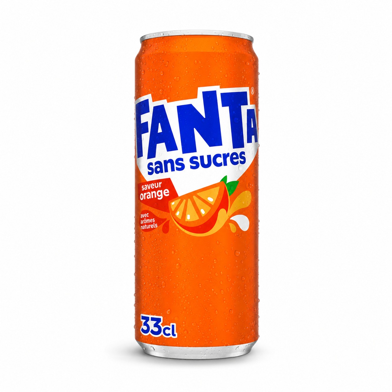 Fanta Orange Sans Sucres — Canette 33 cl