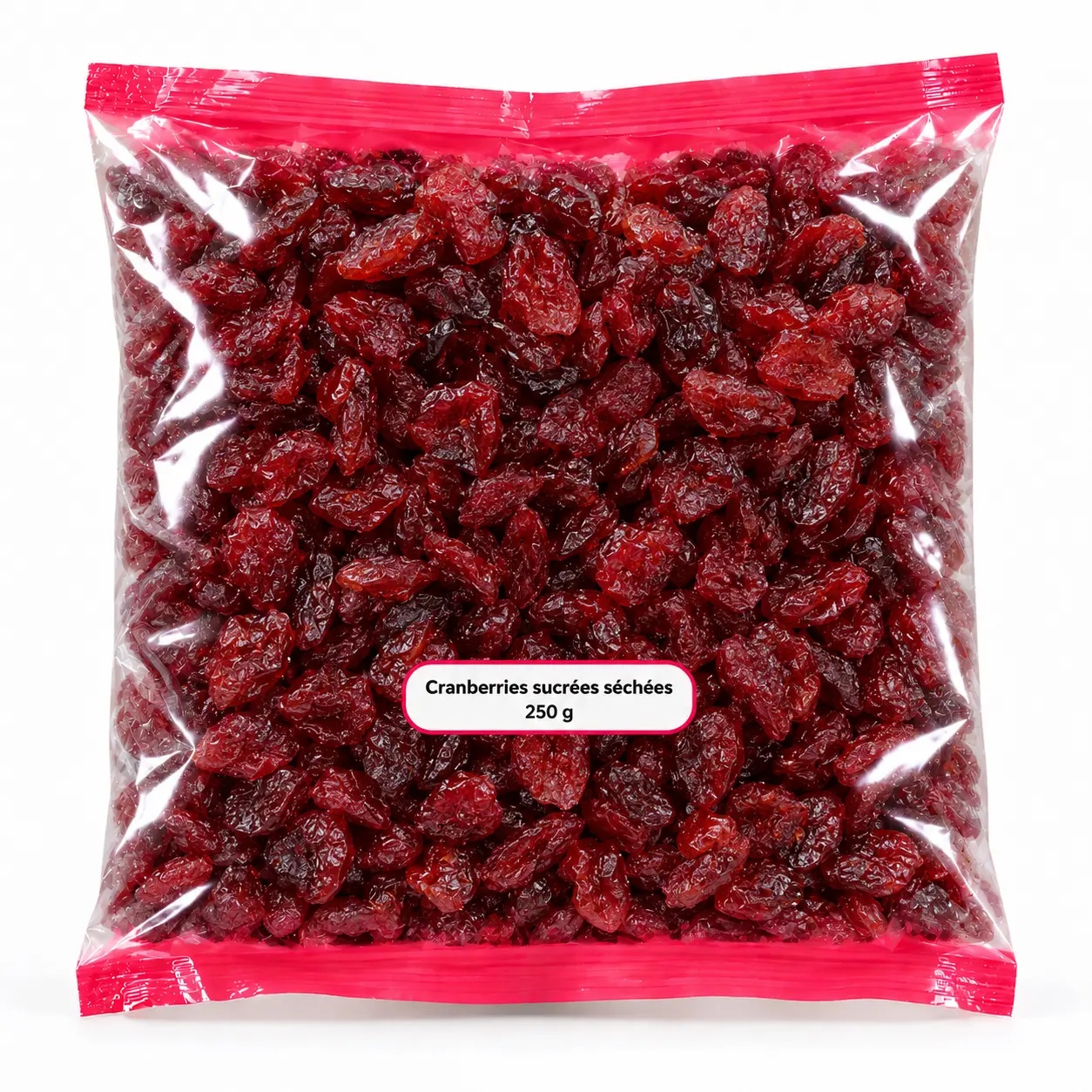 Cranberries sucrées séchées — Sucrées séchées — 250 g