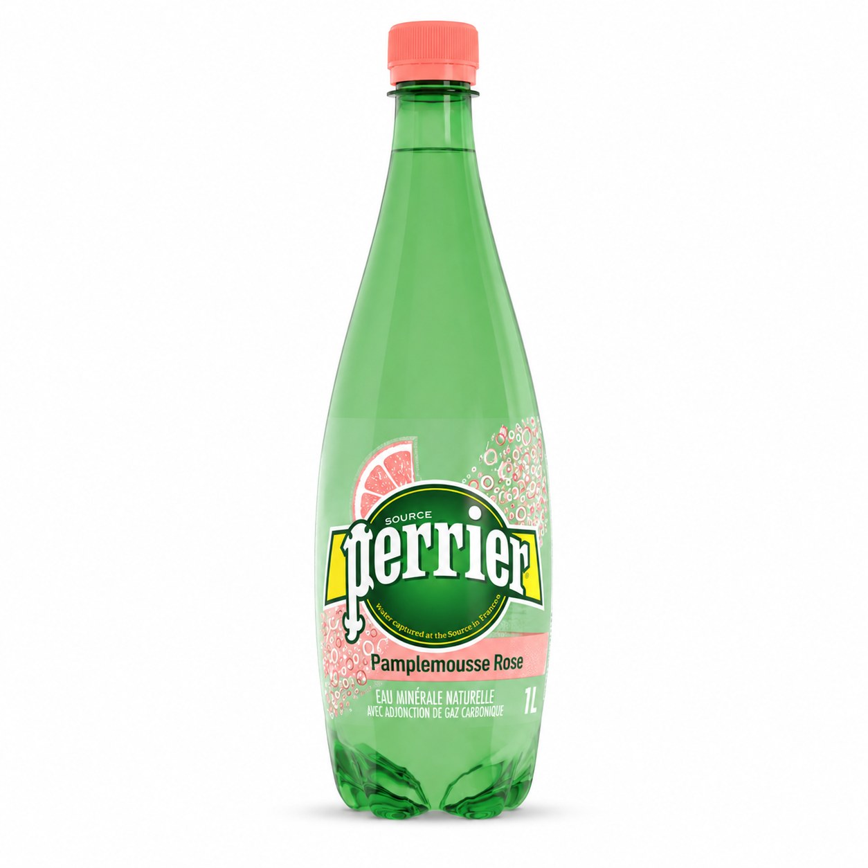 Perrier Pamplemousse Rose — Bouteille plastique 1 L