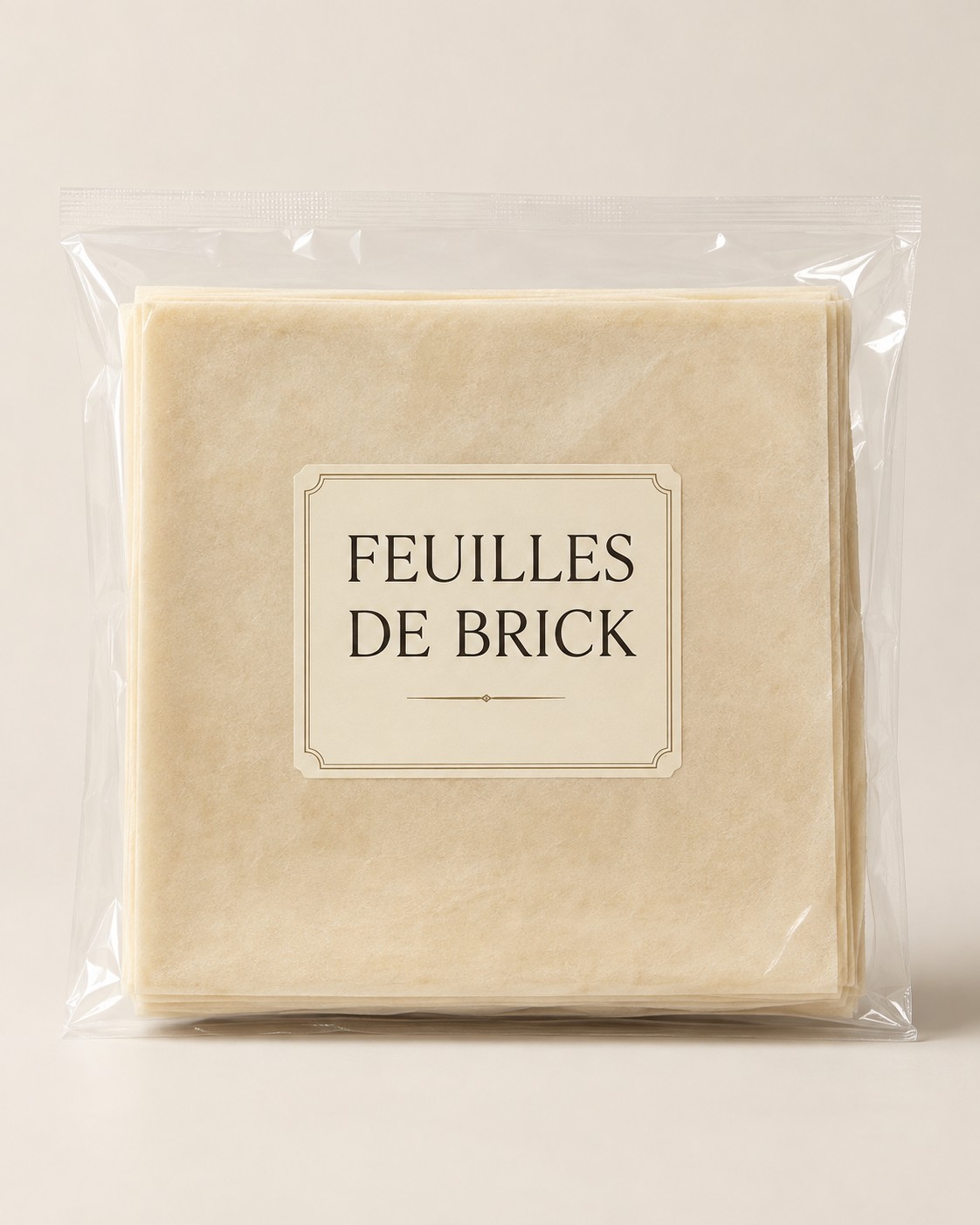 Feuilles de brick — Vue de face