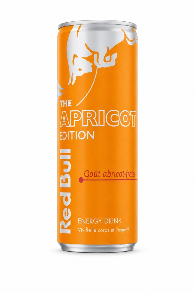 Red Bull Apricot Edition Abricot Fraise — Canette 33 cl