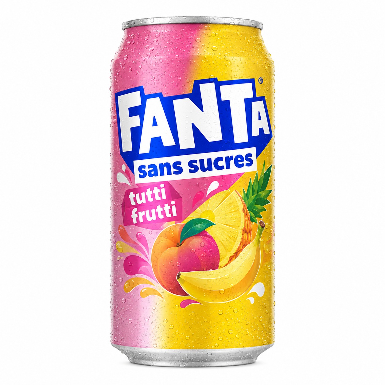 Fanta Tutti Frutti Sans Sucres — Canette 33 cl